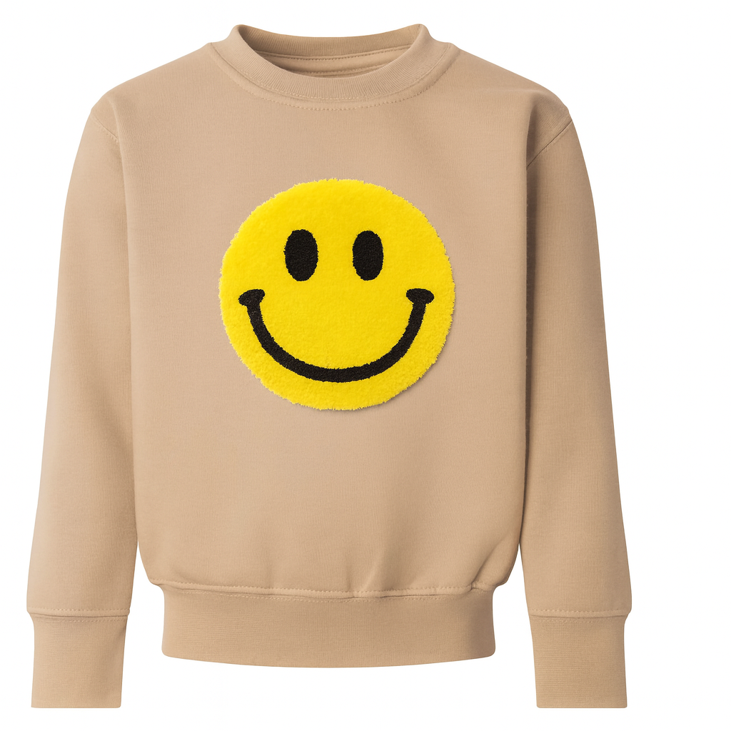 Beige Happy Sweater – Play Cotton