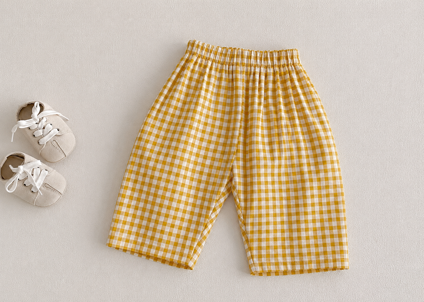 Mustard Gingham Trouser