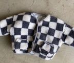 Baby Checkerboard Fluffy Jacket