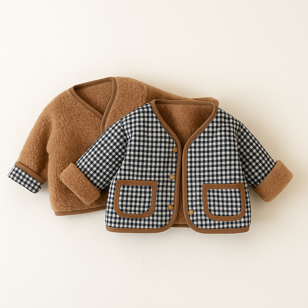 Children's Reversible_ checkered jacket 
