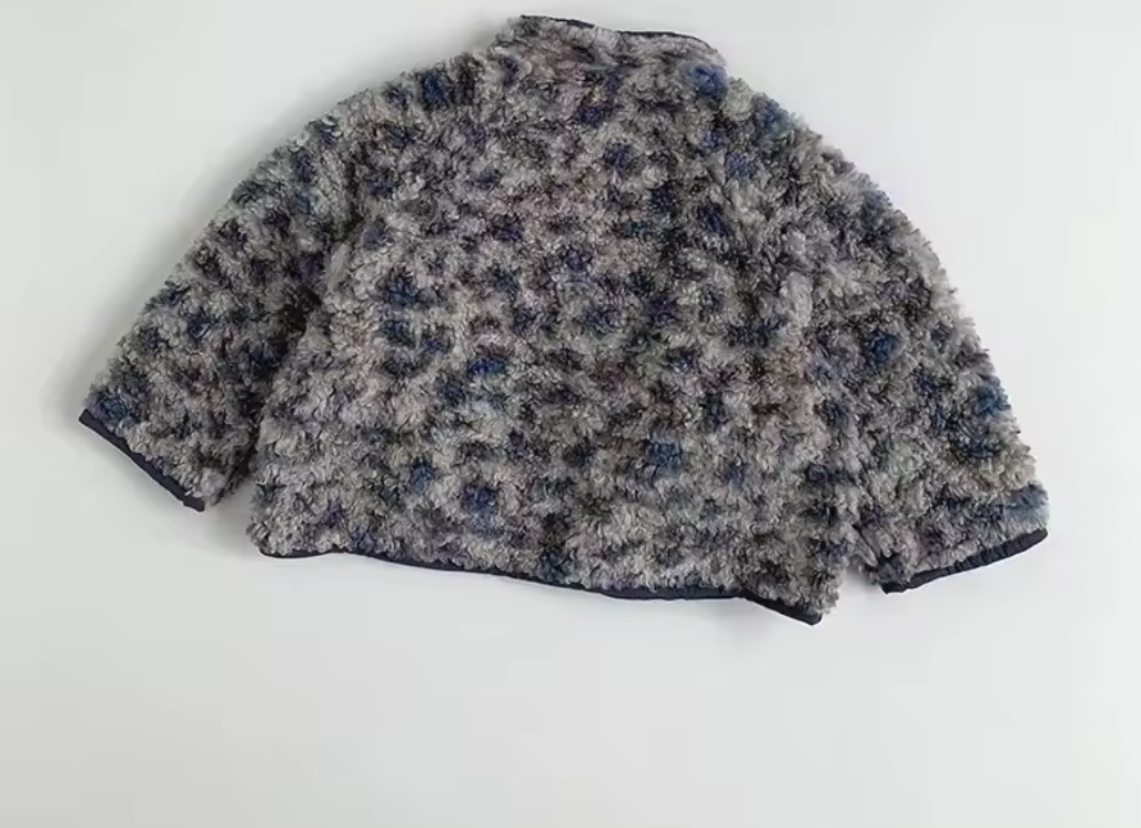 Blue/Grey Leopard Lush Fleece