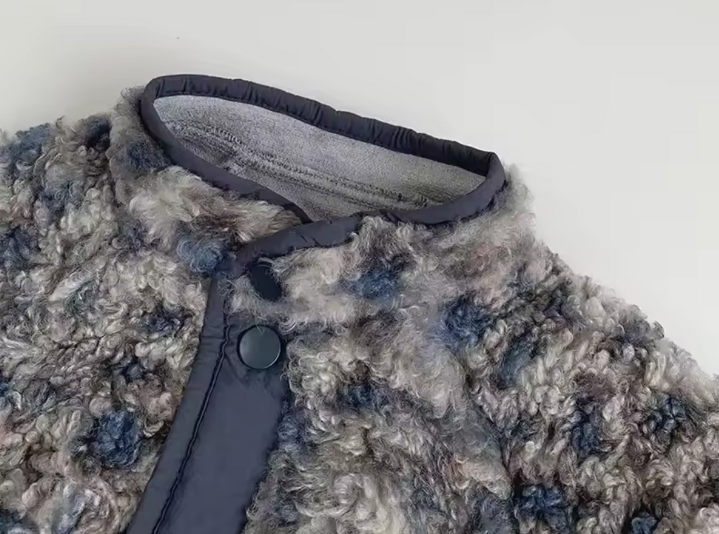 Blue/Grey Leopard Lush Fleece