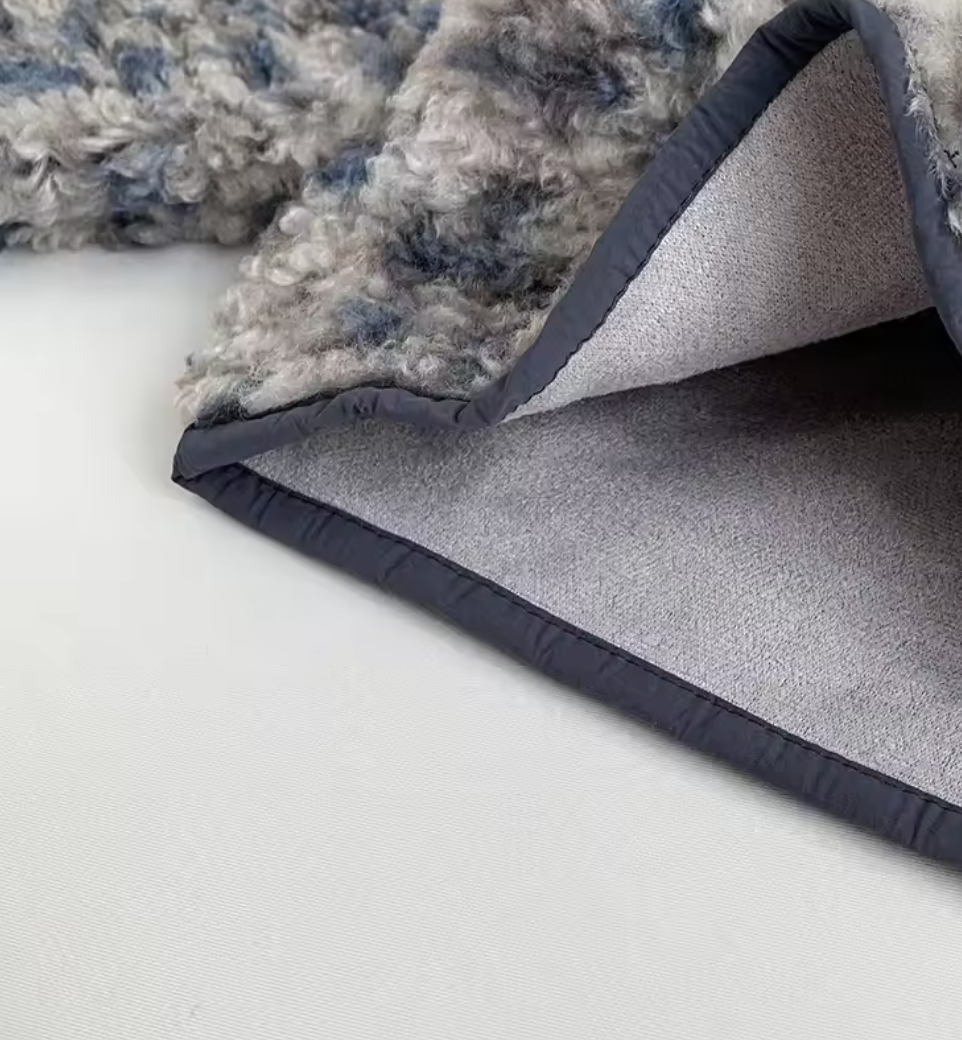 Blue/Grey Leopard Lush Fleece