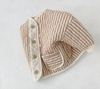 Quilted Rose Stripe Padded Jacket