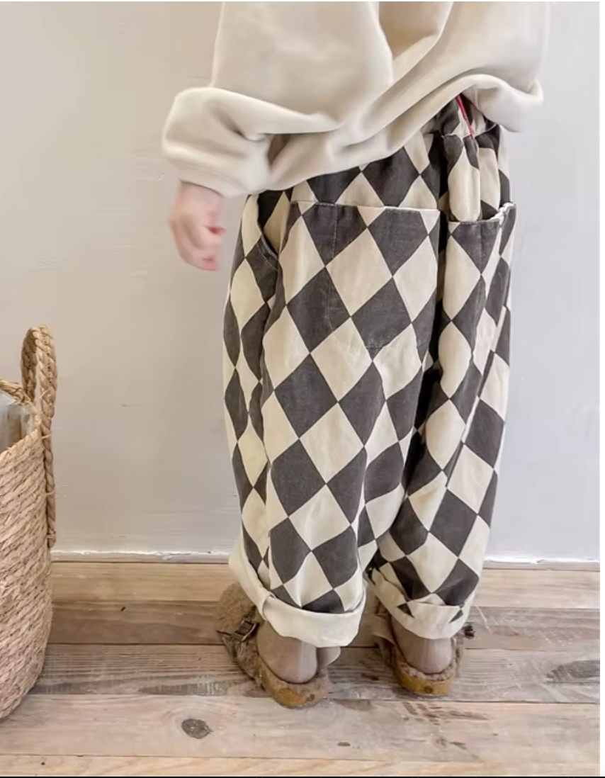 Diamond Check Trouser
