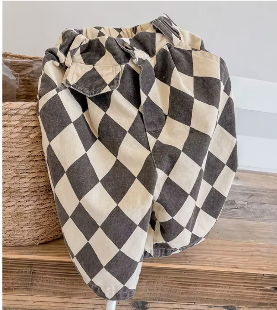Diamond Check Trouser