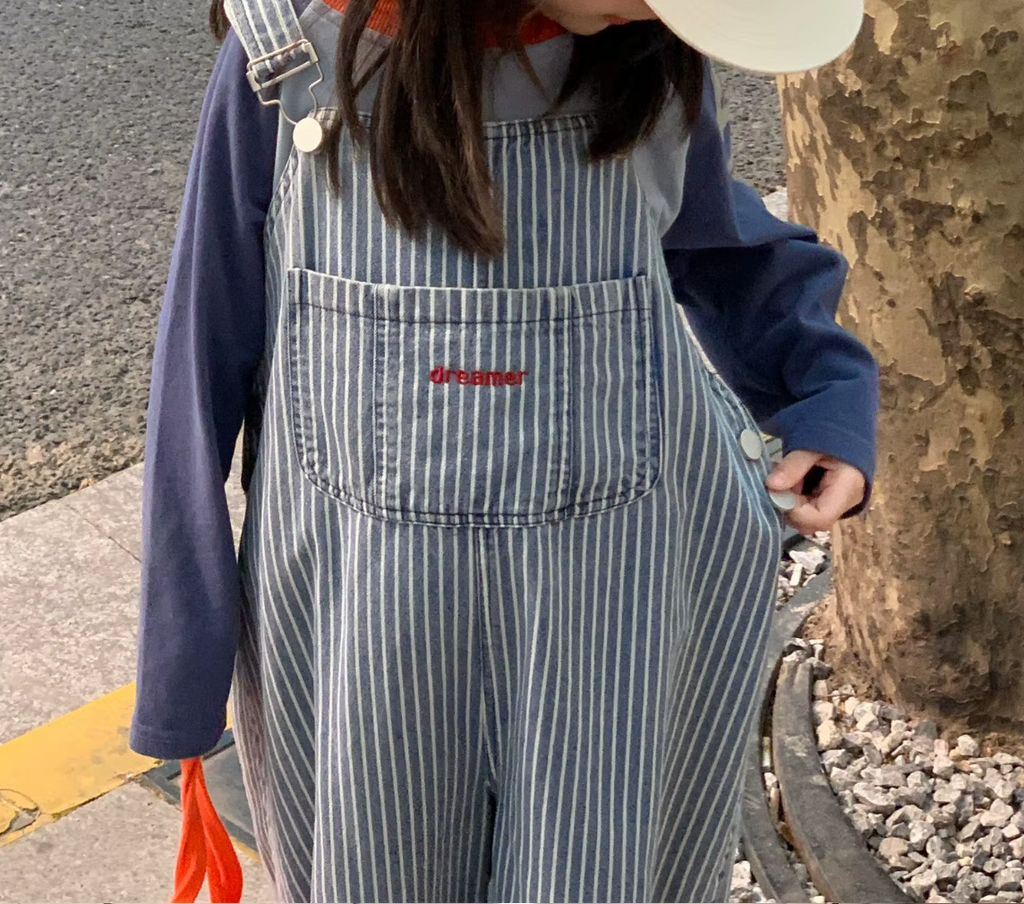 Vintage Inspired Pinstripes Dungarees