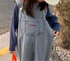 Vintage Inspired Pinstripes Dungarees