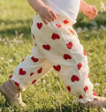 Love Heart Cheesecloth Trousers