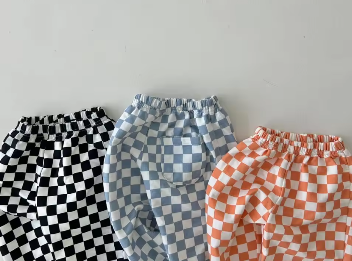 Orange Crazy Gingham