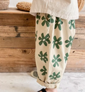 Green Floral Harem Trouser
