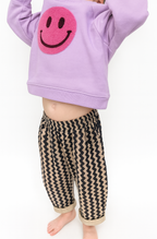 Purple Happy Sweater