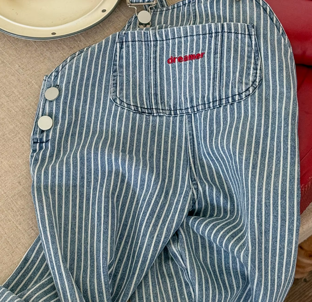 Vintage Inspired Pinstripes Dungarees