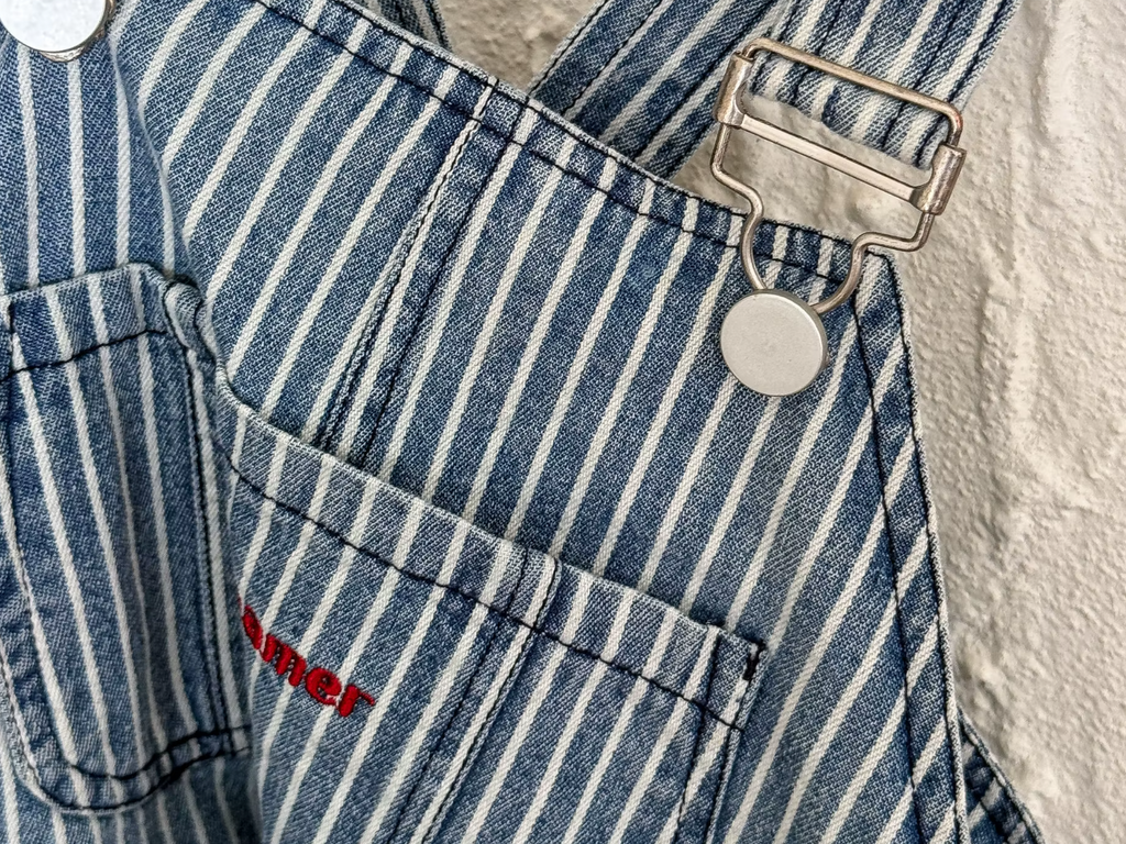 Vintage Inspired Pinstripes Dungarees
