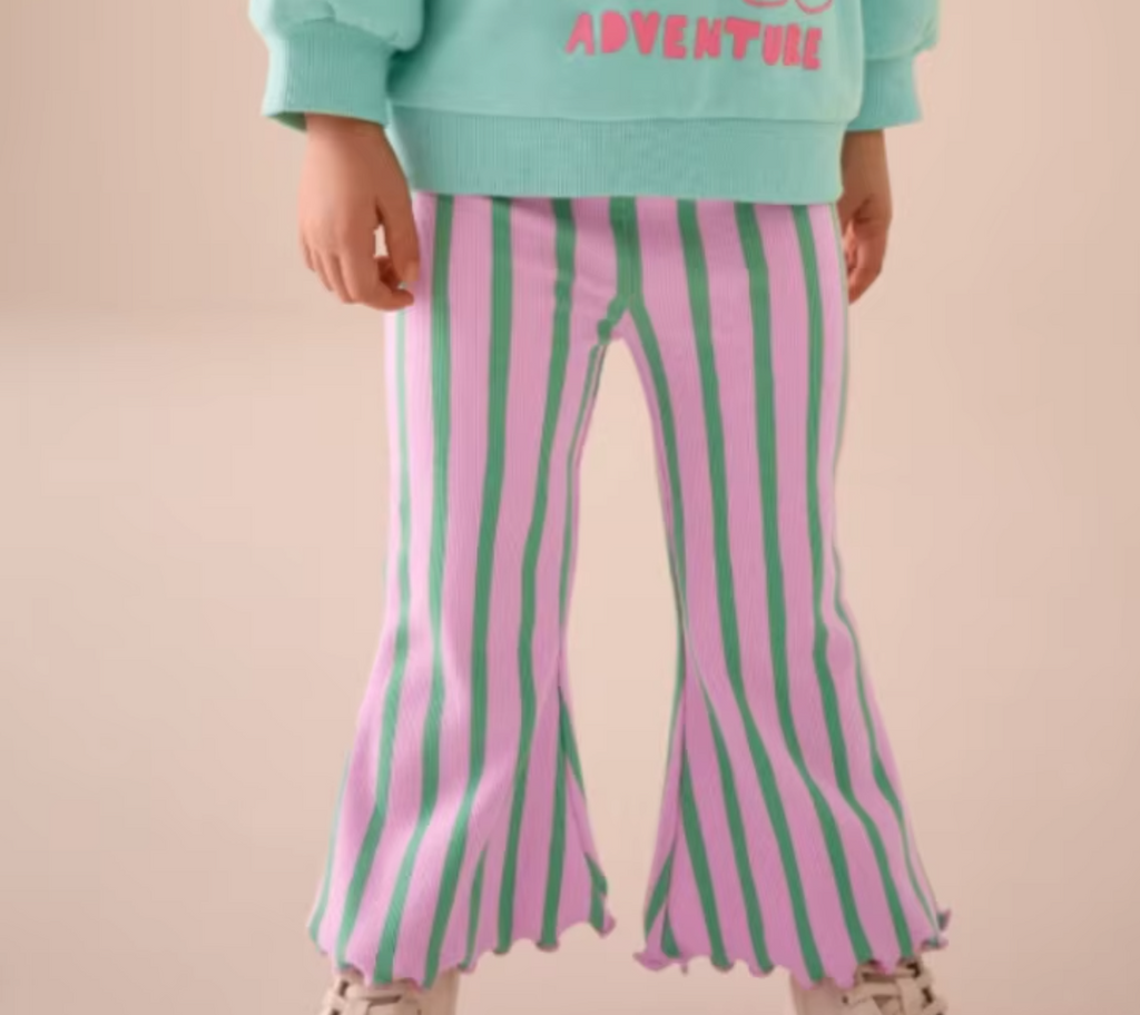 Flared Pinstripe Leggings