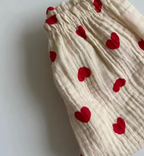 Love Heart Cheesecloth Trousers