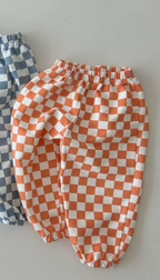 Orange Crazy Gingham