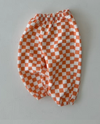 Orange Crazy Gingham